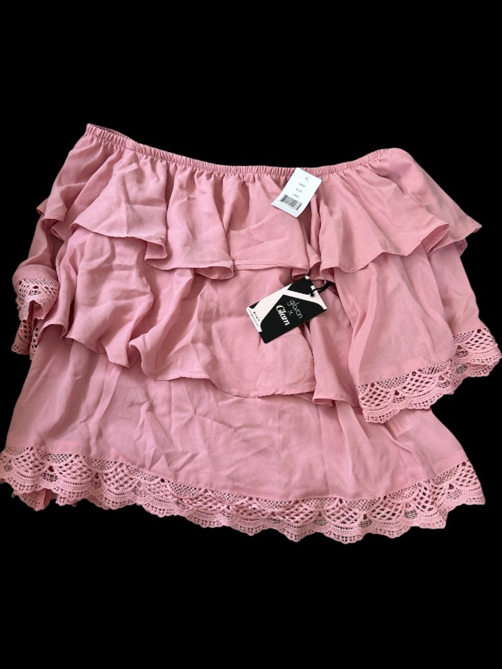 Brand new with tags Nordstrom Gibson x Glam strapless shirt. size large